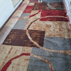 Unique Loom Barista 9 x 12 (ft) Loomed Polypropylene Multi Rectangular Indoor Geometric Area rug