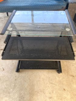 Glass desk