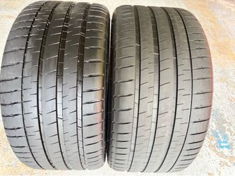 Two Tires 285/35/21 Michelin Pilot Sport 4S like new with 80-95% left Amazing Deal BMW Tesla