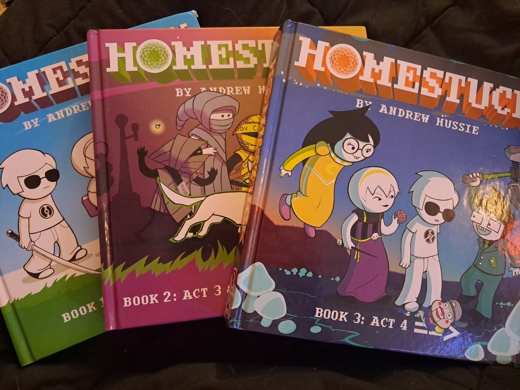 Rare Homestuck Printed Books Volumes 1, 2, And 3 By Viz Media