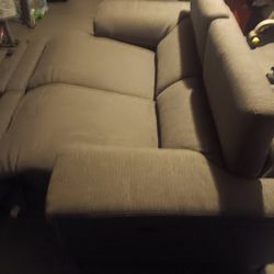 Nevio 2-Piece Sectional Sofa with Electric Headrest and 2 Electric Recliners.