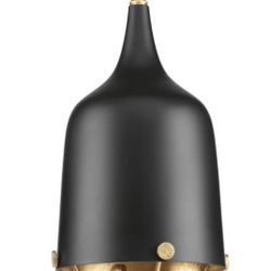 Single Light Mini Pendant In Black And Gold