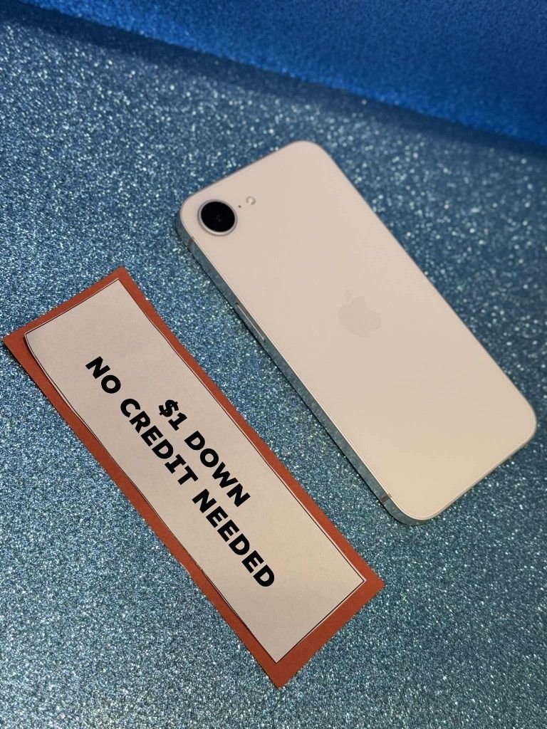 Apple IPhone 16E Unlocked 5G - Pay $1 DOWN AVAILABLE - NO CREDIT NEEDED