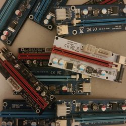 Multiple Powered GPU Riser Adapter Cards