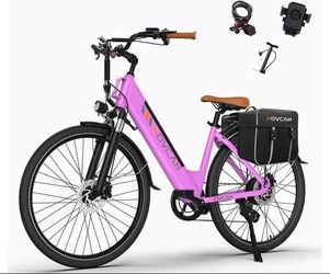 Movcan V80 Electric Bike, 1000W Motor 28MPH 26'' City Cruiser Ebike for Adults, 48V 13Ah Removable Battery Up to 70 Miles, 7-Speed Dual Disc Brake, Mo
