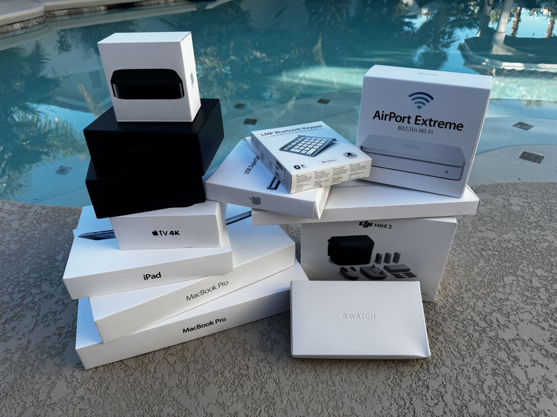 ORIGINAL MacBookPro iPad Apple TV DJI Mini Packages