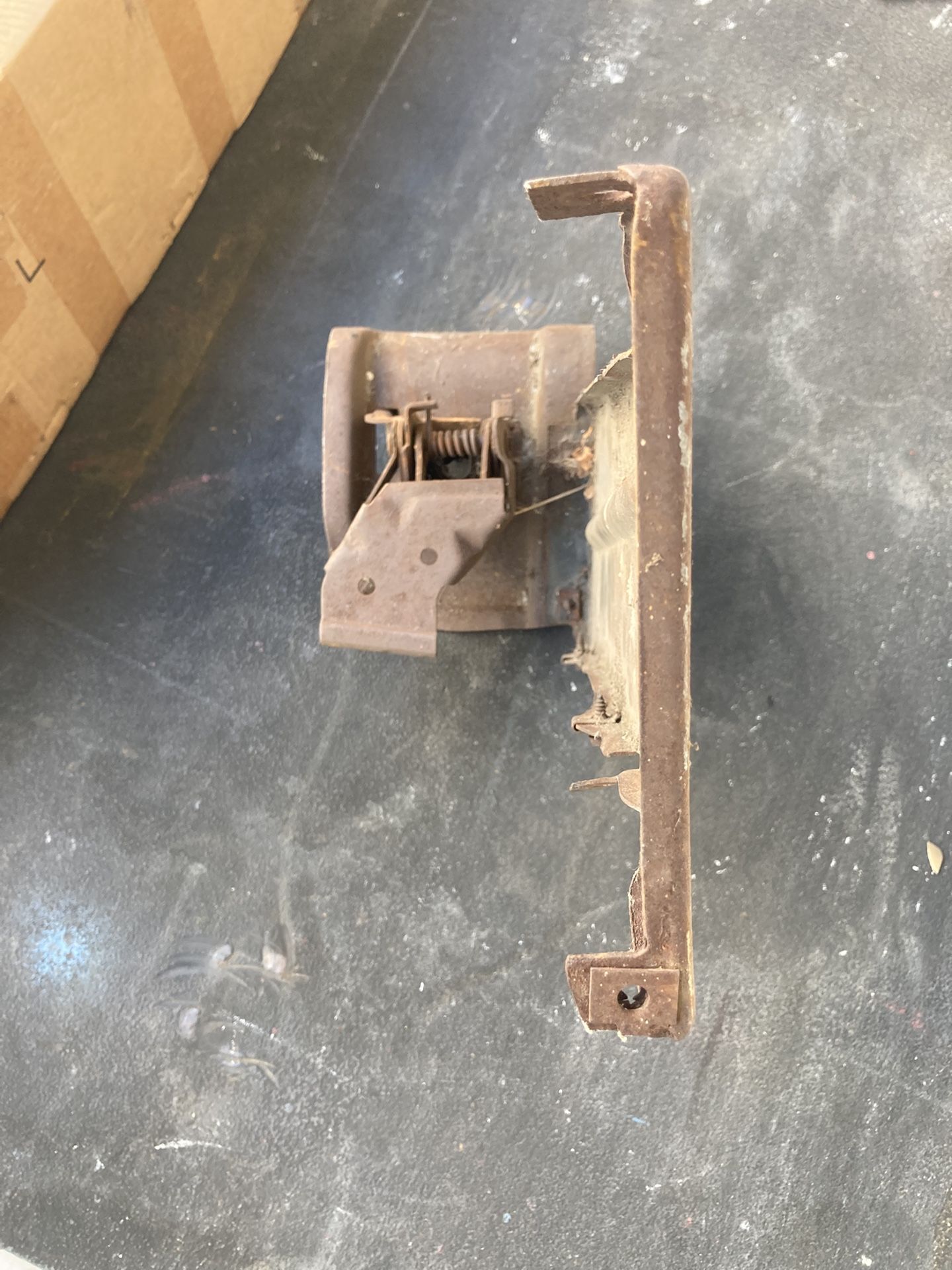 1975 Chevy Truck C10 C20 GM Hood Latch With Grill Support Used
