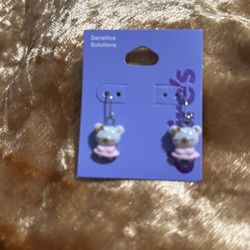 Claire Sensitive Solutions Bear Earrings