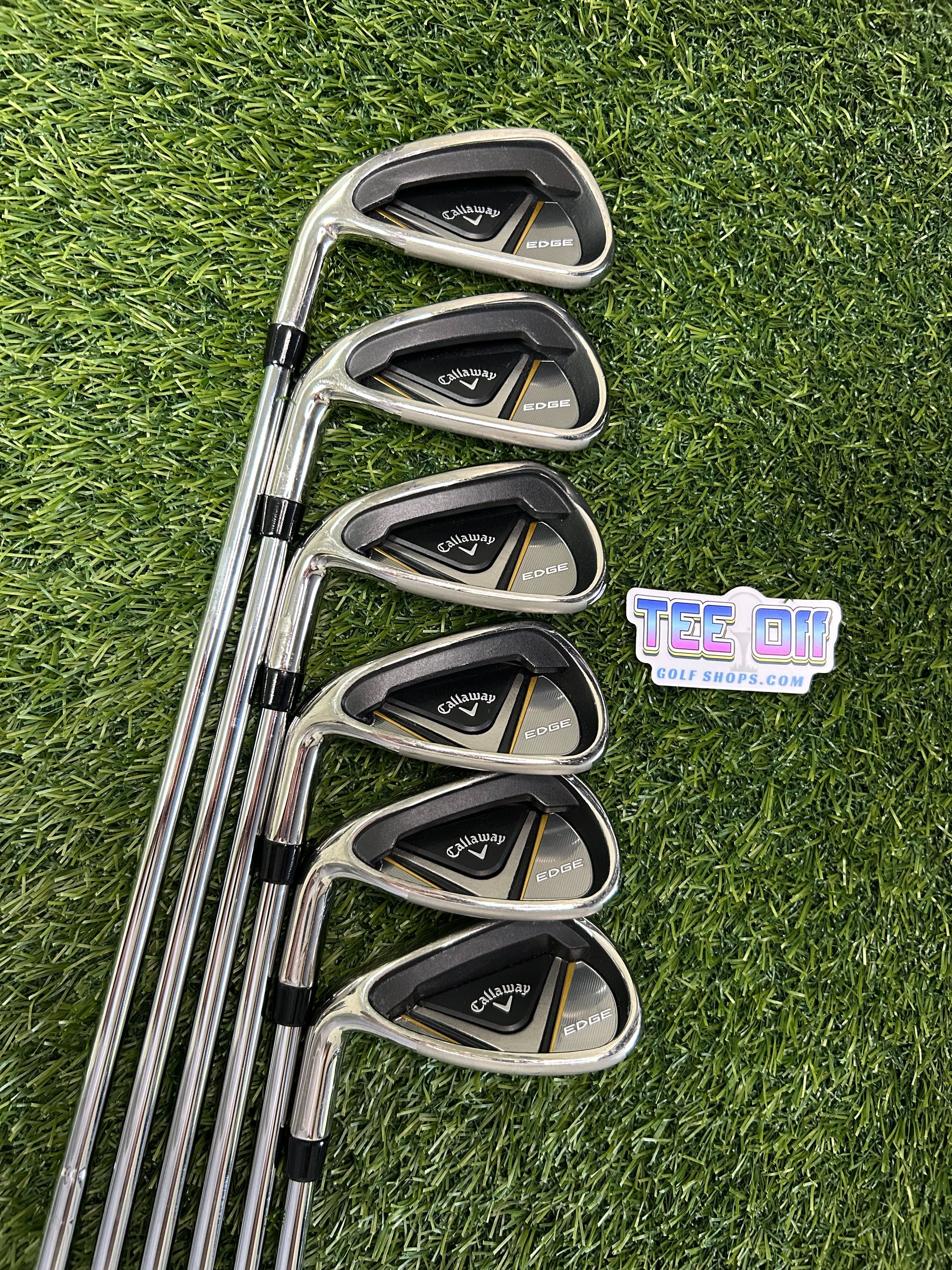 Callaway Edge Irons Set SW Steel Regular Flex Original Grips LH