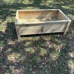 Hand Made Wood Planter 120