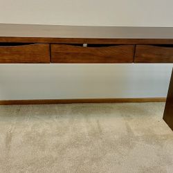 Solid Wood Console/sofa Table 3 Drawers 