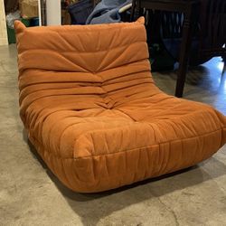 Modern Orange Togo Lounge Chair