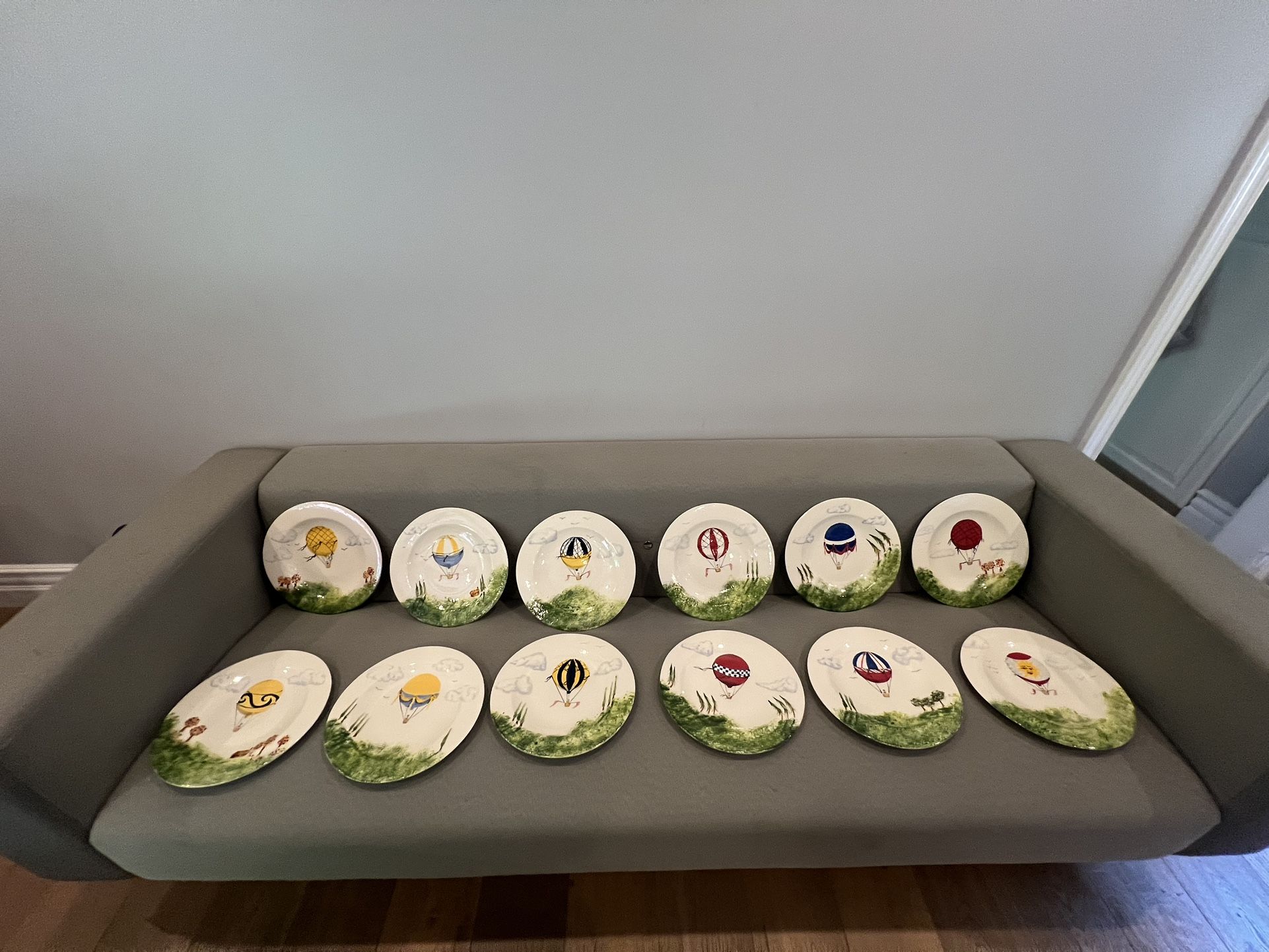 12 11.5 One Of A Kind Dinner Plates Made By Local Artist