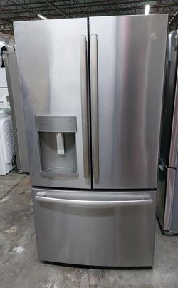 GE 3-Door Refrigerator Stainless Steel FrenchDoor