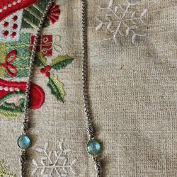 Teal Necklace With Magnetic Closure