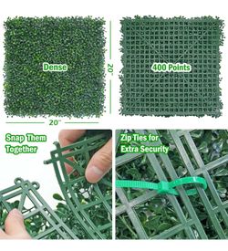 Green wall tiles  20in X 20 in. 9 panels