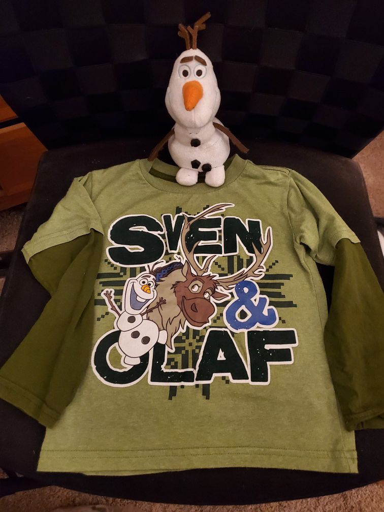 Frozen Fun - Shirt & plush Olaf