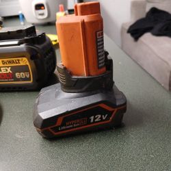 Rigid 12v. Battery Hyper Litium Ion