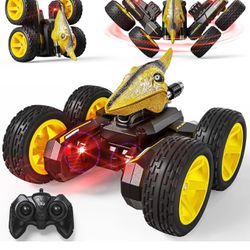 Brandnew Mini Remote Control Car,Dinosaur RC Car Truck Toys for Toddlers 1:28 Scale with Light,4WD,2.4Ghz Rechargeable,All Terrains for Boys Kids Girl