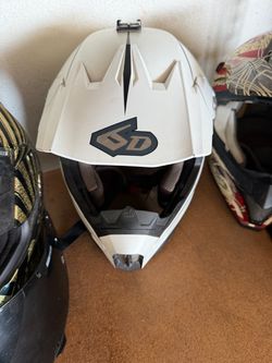 6D Motocross Helmet White