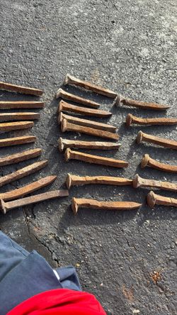 Lot Of 24 Antique Railroad Spikes