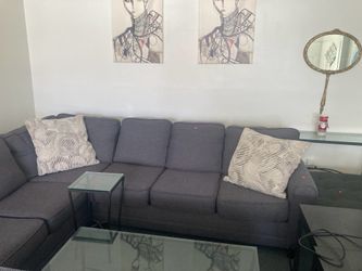 Sectional Charcoal Gray