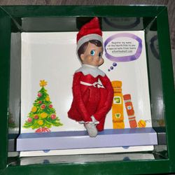 Boy Elf On The Shelf with Coloring Book