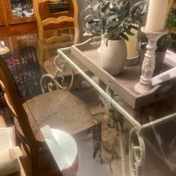 GLASS TOP ONLY !! Rectangular dining room table glass top