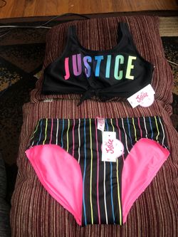 Justice swim suit Size 12