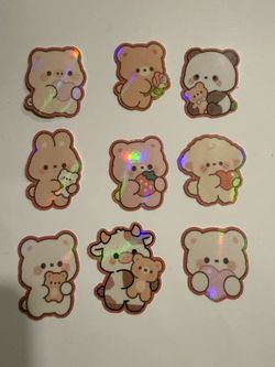 Holo Animal Stickers