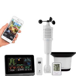 La Crosse Technology C83100-INT WiFi Professional Weather Station, Indoor/Outdoor Temperature and Humidity with Included Thermo-Hygro Sensor