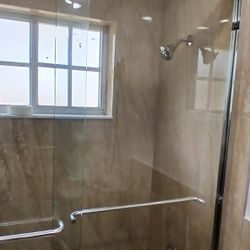 Bys Pass Sliding 3/8" Clear Glass