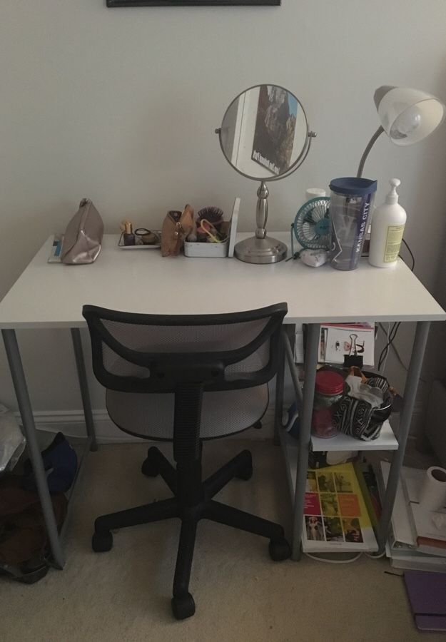 Desk and chair set