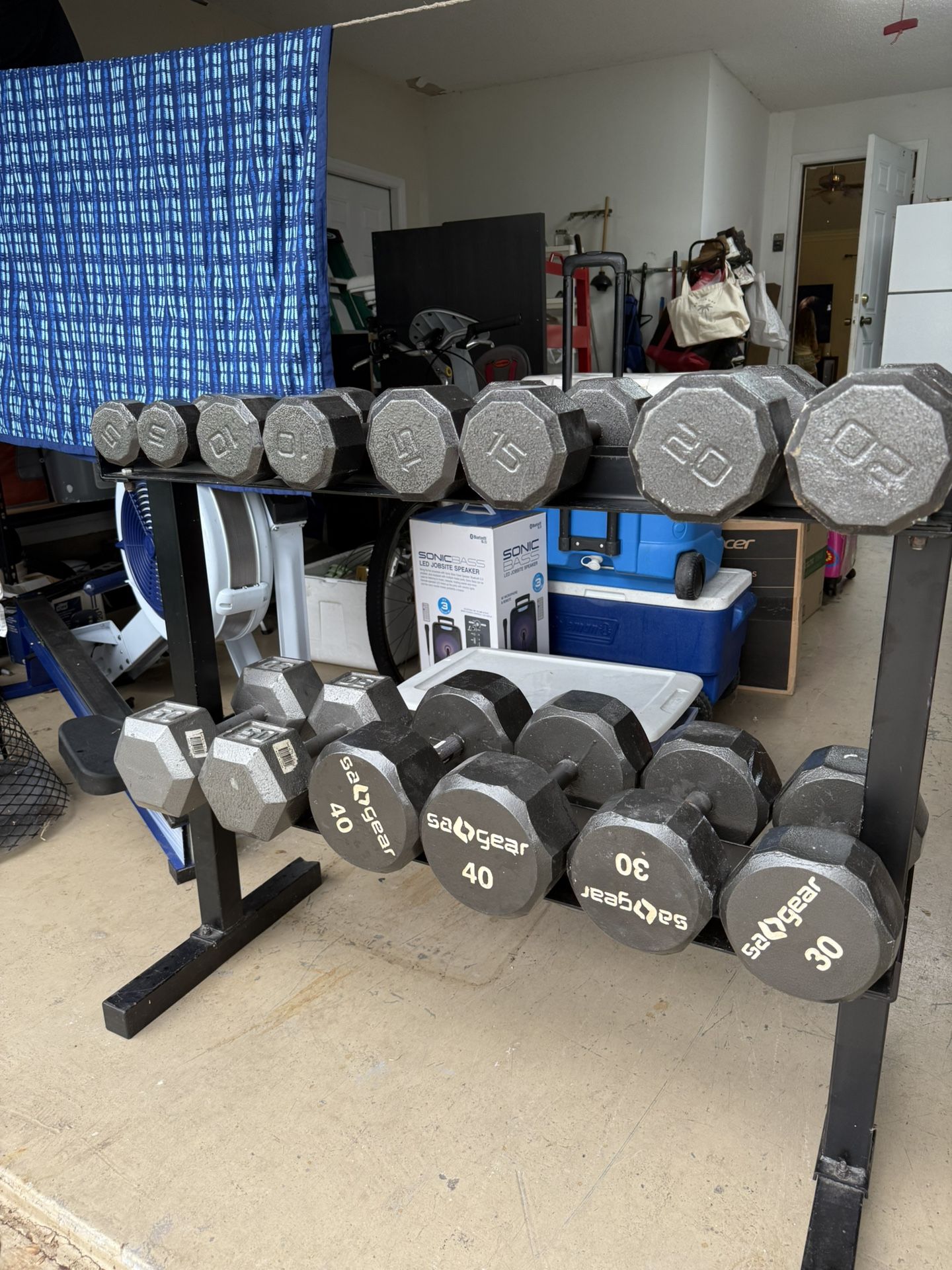 Hex weight dumbbell Set With Stand