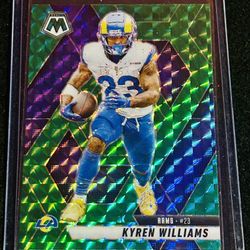 Kyren Williams Green Prizm Holo Mosaic 2025-26