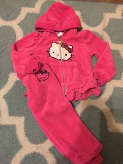Hello kitty fleece suit