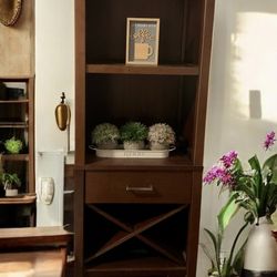 Beautiful 6ft. Solid Cabinets Piece Dining/Wine Rack/with Drawer & Shelves