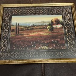 90s Kmart Framed Landscape Painting