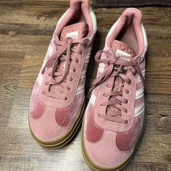 Adidas Women’s Gazelle Bold Gum Velvet Dandy Pink Size 9.5 