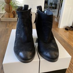 Women’s Black Leather Bootie