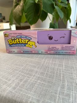 Squishy Farms It's Butter 2.0 Jumbo Squeeze Toy, Cotton Candy Scent, 10.4 in