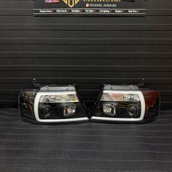 2004 - 2008 Ford F150 F-150 Headlights Black LED NEW 