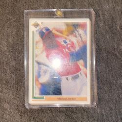 Michael Jordan Upperdeck Baseball Rookie Card