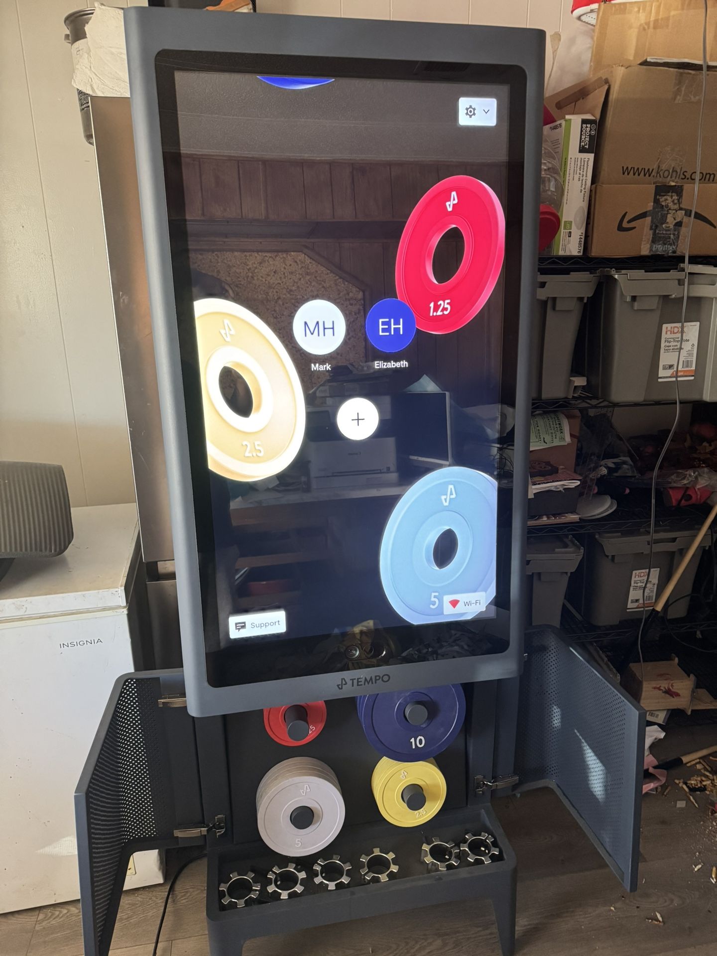Tempo Mirror Touchscreen Workout System