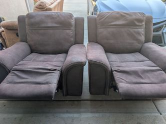 Brown recliners (2 available)