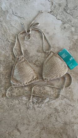 H&M Gold texture Bikini Top (SOLD OUT)