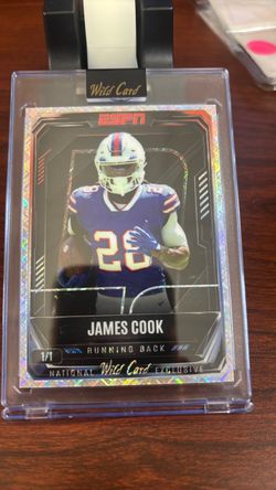 James Cook Wild Card ESPN 1/1 Trading Card