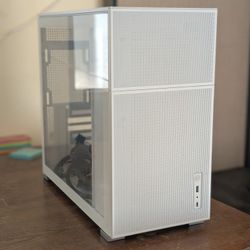 Jonsbo D41 Mesh White ATX Computer Case With EVGA 750w Power Supply 