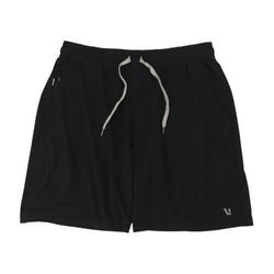 Vuori Sunday Performance Shorts Mens Small S Black 7” Unlined Gym Running V381