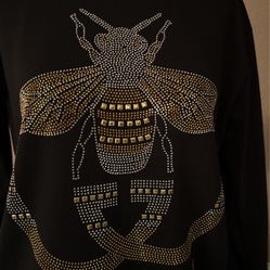 Black Studded Bumblebee Sweatshirt 